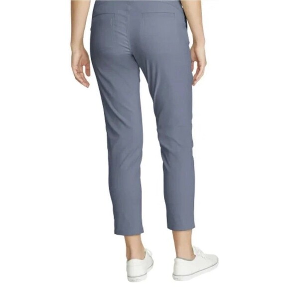 NWT Eddie Bauer Women's Horizon Straight Anke Pants Blue Size 6 - Picture 2 of 6